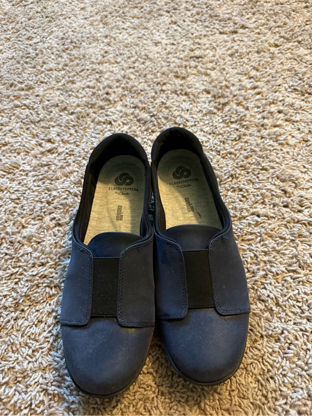 Clarks Cloudsteppers Navy Blue Slip-On Loafers Size 8 US / 39 EU